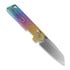 Vosteed Parallel - Stonewash - Titanium folding knife, Iridescent Crackle