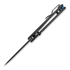 Coltello pieghevole Vosteed Porcupine - Blackwash - Micarta, nero