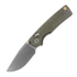 Coltello pieghevole Vosteed Porcupine ModSwap™ - Stonewash - Micarta, verde