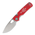 Vosteed Porcupine - Satin - G10 kääntöveitsi, punainen, valkoinen