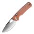 Vosteed Porcupine - Satin - Micarta kääntöveitsi, ruskea