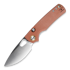 Vosteed Porcupine - Satin - Micarta folding knife, brown