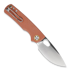 Vosteed Porcupine - Satin - Micarta folding knife, brown
