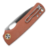 Vosteed Porcupine - Satin - Micarta kääntöveitsi, ruskea