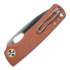 Vosteed Porcupine - Satin - Micarta folding knife, brown