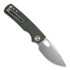 Vosteed Porcupine - Stonewash - Micarta folding knife, green