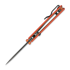 Vosteed Porcupine T - Blackwash - G10 f&auml;llkniv, orange