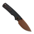 Vosteed Porcupine T - Copper Dune - Micarta k&auml;&auml;nt&ouml;veitsi, musta