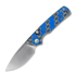 Vosteed Porcupine T - Satin - Micarta sulankstomas peilis, Blue Ocean