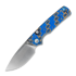Coltello pieghevole Vosteed Porcupine T - Satin - Micarta, Blue Ocean