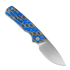 Vosteed Porcupine T - Satin - Micarta sulankstomas peilis, Blue Ocean