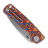Vosteed Porcupine T - Stonewash - Micarta sulankstomas peilis, Copper Raindrop