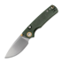 Vosteed Porcupine T - Stonewash - Micarta sulankstomas peilis, žalia