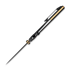 Vosteed Porcupine TiSlim - Blackwash - Titanium folding knife, Black & Gold