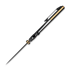 Vosteed Porcupine TiSlim - Blackwash - Titanium folding knife, Black & Gold