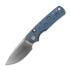 Vosteed Porcupine TiSlim - Satin - Titanium sulankstomas peilis, mėlyna