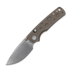 Vosteed Porcupine TiSlim - Stonewash - Titanium Taschenmesser, Antique Brasswash