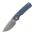 Nóż składany Vosteed Porcupine TiSlim - Stonewash - Titanium, niebieska