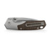 Vosteed Psyop 299 - Satin - GID Micarta Taschenmesser, braun