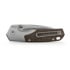 Vosteed Psyop 299 - Satin - GID Micarta Taschenmesser, braun