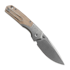 Coltello pieghevole Vosteed Psyop 299 - Stonewash - Ti Bolster + Norplex UltreX Micarta, natural