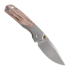 Vosteed Psyop 299 - Stonewash - Ti Bolster + Norplex UltreX Micarta &ouml;sszecsukhat&oacute; k&eacute;s, piros