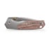 Vosteed Psyop 299 - Stonewash - Ti Bolster + Norplex UltreX Micarta &ouml;sszecsukhat&oacute; k&eacute;s, piros