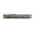 Vosteed Psyop 332 - Satin - Current Micarta Taschenmesser, Canvas Rag Burl - Red