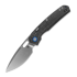 Vosteed Psyop 332 - Stonewash - Carbon Fiber folding knife, black