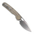 Coltello pieghevole Vosteed Psyop 332 - Stonewash - Micarta, verde