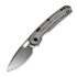 Coltello pieghevole Vosteed Psyop 332 - Stonewash - Norplex UltreX Micarta, nero