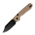 Vosteed Raccoon 2.0 Top Liner Lock - Blackwash - G10 kääntöveitsi, hiekka
