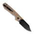 Vosteed Raccoon 2.0 Top Liner Lock - Blackwash - G10 kääntöveitsi, hiekka
