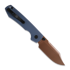 Coltello pieghevole Vosteed Raccoon 2.0 Top Liner Lock - Copper Dune Bowie - G10, blu