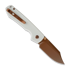 Vosteed Raccoon 2.0 Top Liner Lock - Copper Dune Bowie - G10 kääntöveitsi, valkoinen