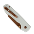 Vosteed Raccoon 2.0 Top Liner Lock - Copper Dune Bowie - G10 sulankstomas peilis, balta
