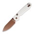Vosteed Raccoon 2.0 Top Liner Lock - Copper Dune Drop - G10 folding knife, white