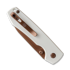 Vosteed Raccoon 2.0 Top Liner Lock - Copper Dune Drop - G10 folding knife, white