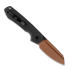 Vosteed Raccoon 2.0 Top Liner Lock - Copper Dune Sheepsfoot - Micarta sulankstomas peilis, juoda