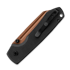Vosteed Raccoon 2.0 Top Liner Lock - Copper Dune Sheepsfoot - Micarta sulankstomas peilis, juoda