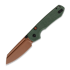 Coltello pieghevole Vosteed Raccoon 2.0 Top Liner Lock - Copper Dune Sheepsfoot - Micarta, vihreä