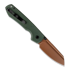 Vosteed Raccoon 2.0 Top Liner Lock - Copper Dune Sheepsfoot - Micarta Taschenmesser, vihre&auml;