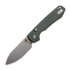 Vosteed Raccoon 2.0 Top Liner Lock - S/W Drop - Micarta sulankstomas peilis, žalia