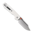 Vosteed Raccoon 2.0 Top Liner Lock - Satin Bowie - G10 sulankstomas peilis, balta