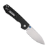 Coltello pieghevole Vosteed Raccoon 2.0 Top Liner Lock - Satin Drop - Micarta, nero