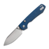 Vosteed Raccoon 2.0 Top Liner Lock - Satin Drop - Micarta sulankstomas peilis, mėlyna