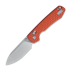 Vosteed Raccoon Crossbar - Aluminium Orange - Satin Drop sulankstomas peilis