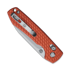 Coltello pieghevole Vosteed Raccoon Crossbar - Aluminium Orange - Satin Drop