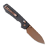 Vosteed Raccoon Crossbar - Copper Dune Drop - Micarta kääntöveitsi, musta