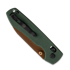 Vosteed Raccoon Crossbar - Copper Dune Drop - Micarta kääntöveitsi, vihreä